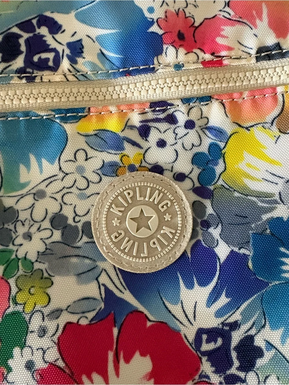 Kipling Floral Nylon Crossbody Bag Adjustable Strap EUC